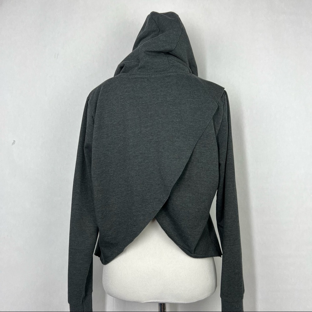Gymshark Gray Women’s Pullover Long Sleeve Hooded Sweatshirt Size Medium - Picture 4 of 6